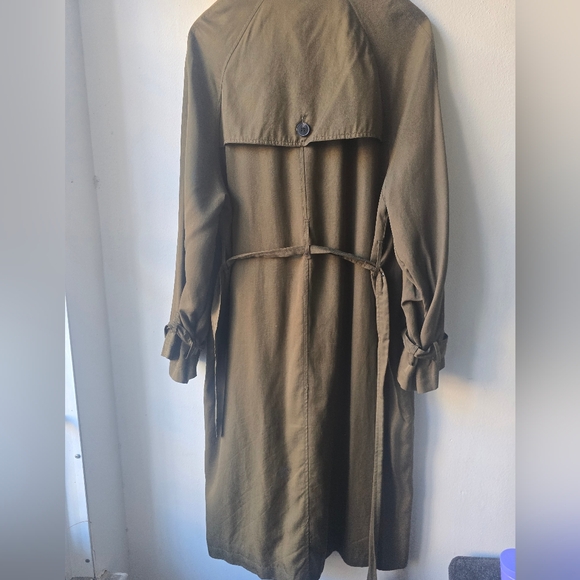 Zara Womans Outterwear oversized coat S Military Treach Olive Army Green - Picture 8 of 15